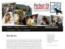 Tablet Screenshot of perfectfitcanines.org